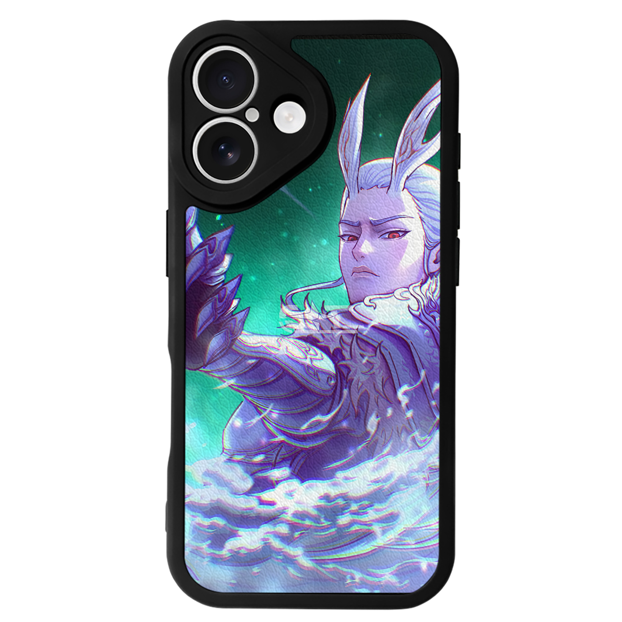（画像用） Ne Zha 2 ナタ 魔童の大暴れ 【iPhone 16シリーズ対応】シリコンスマホケース（レザー調） 材質：シリコン